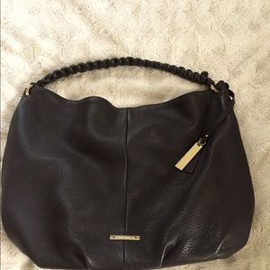 Black leather Vince Camuto bag